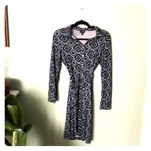 Talbots 4P long sleeve belted dress petite #28